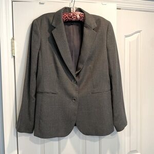 Talbots Grey Wool Blazer